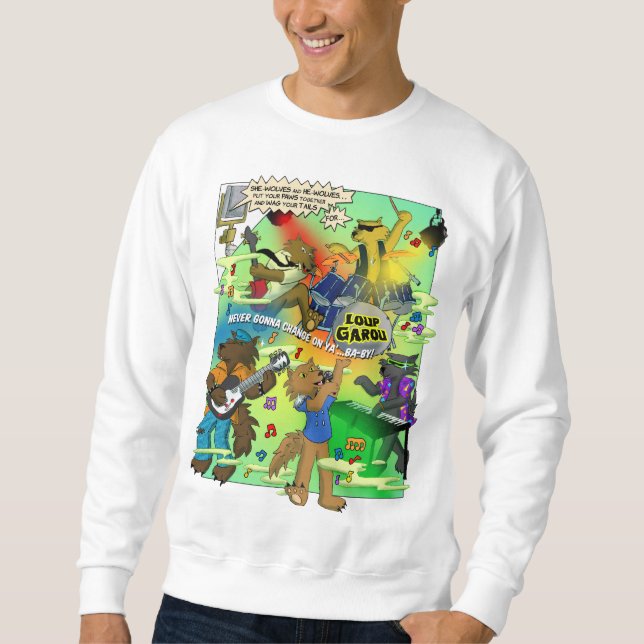 LOUP GAROU Herren Sweatshirt (Vorderseite)