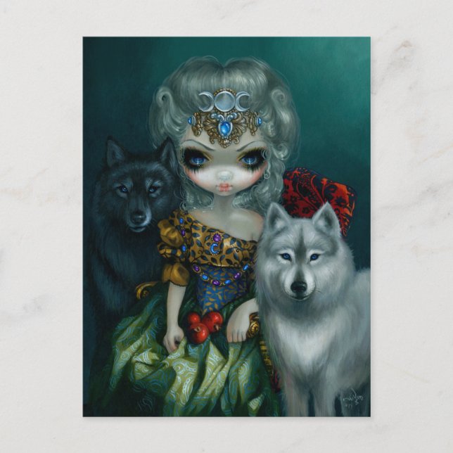 "Loup-Garou:  La Grande Prêtresse" Postkarte (Vorderseite)