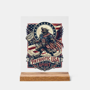 Loup-garou patriotique Patriote Horreur Monstre Pa
