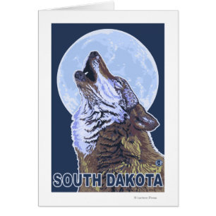 Loup gris Howling Dakota du Sud