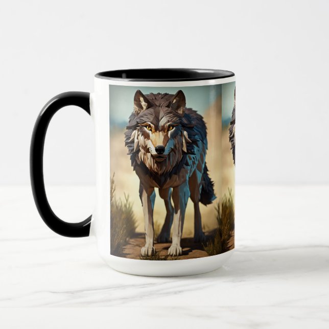 loup sauvage de Coffee Mug (Gauche)