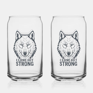 Loup solitaire motivant "Seul mais fort"