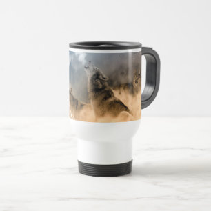 Loups de Yellowstone Travel Mug