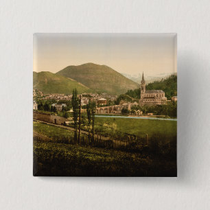 Lourdes I, Pyrenäen, Frankreich Button