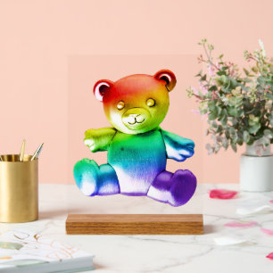 L'ours en peluche en métal brossé SlipperyJoe's dé