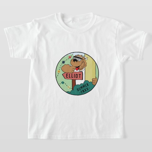L'ours en T-shirt Camper Camp pour enfants Personn (Poser)