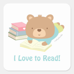 L'Ours En Teddy Aime Lire Les Stickers Enfants