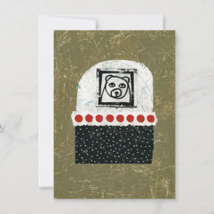 L'ours est fatigué Carte de voeux