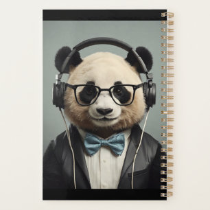 l'ours qui écoute de la musique