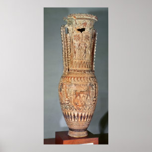 Loutrophoros, das eine Sphinx darstellt Poster