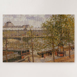 Louvre, Morning, Sun, Quai Malaquais - Pissarro