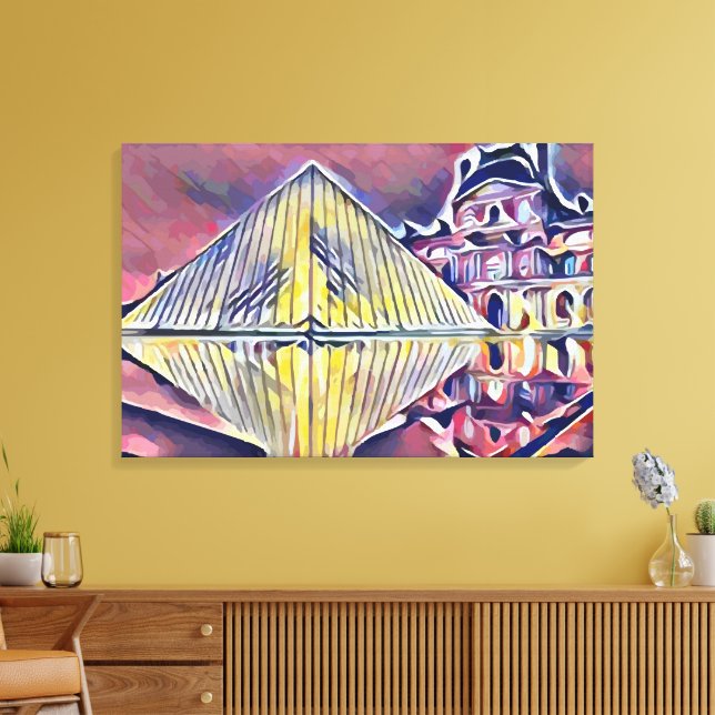 Louvre Museum Leinwanddruck (Insitu (Wohnzimmer))