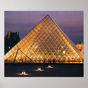 Louvre-Museum Poster