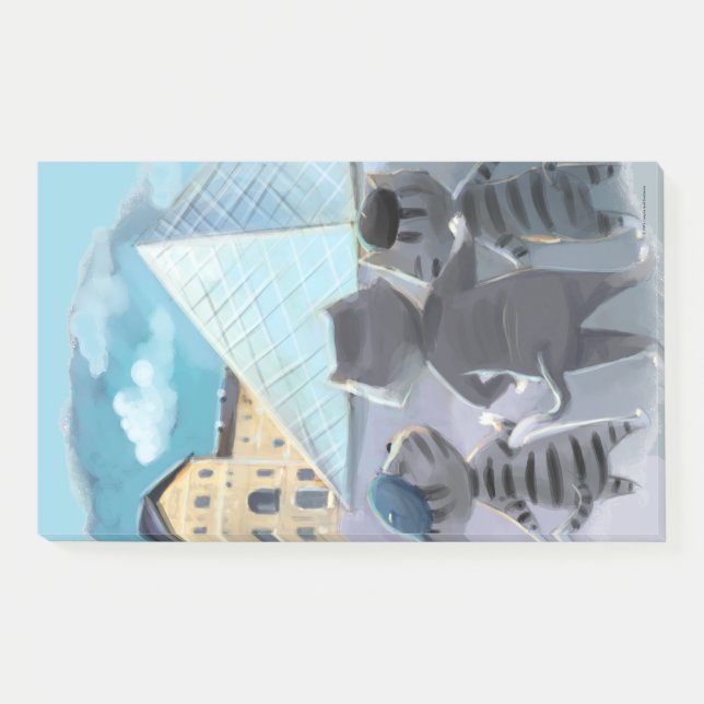 Louvre Notes 10" x 6" Post-it Klebezettel (Vorderseite)