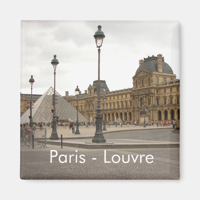 Louvre. Paris, France Magnet (Vorne)