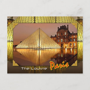 Louvre, Paris, Frankreich Postkarte