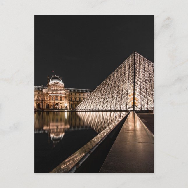 Louvre, Paris, Frankreich Postkarte (Vorderseite)