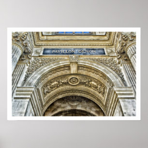 Louvre, Pavillon Denon Archway, Paris Poster