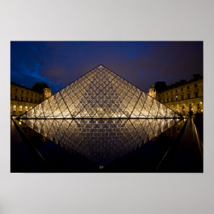 Louvre-Pyramide des Architekten I.M. Pei bei Poster