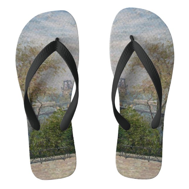 Louvre, Spring Camille Pissarro Flip Flops (Fußbett)