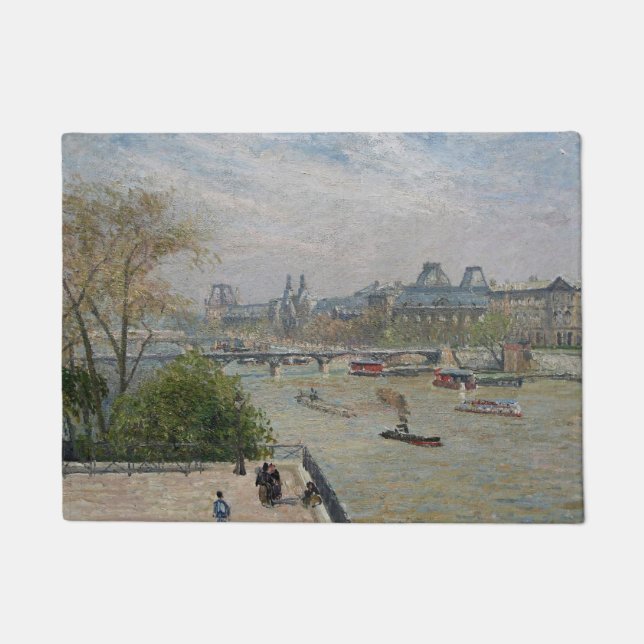 Louvre, Spring Camille Pissarro Fußmatte (Vorderseite)