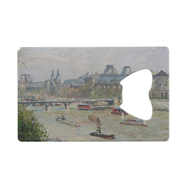 Louvre, Spring Camille Pissarro Geldbeutel Flaschenöffner (Vorderseite (Horizontal))
