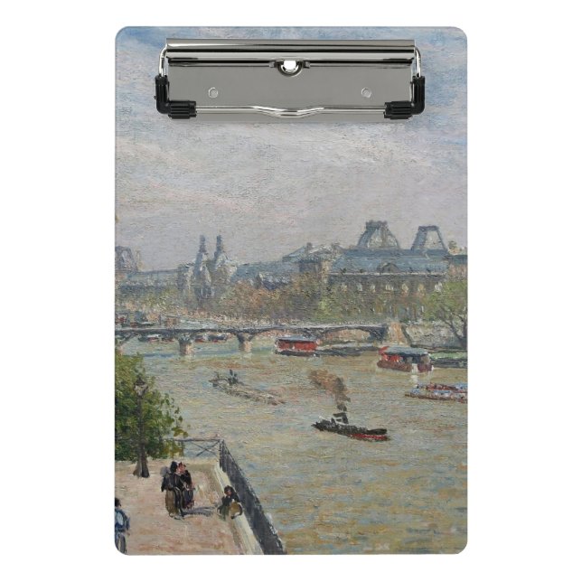 Louvre, Spring Camille Pissarro Mini Klemmbrett (Vorderseite)