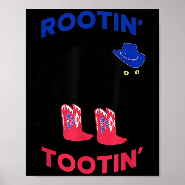 Lovable Cowboy Cat, Rootin Tootin Cat  Poster (Vorne)