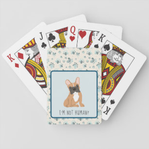 Lovable French Bulldog Spielkarten