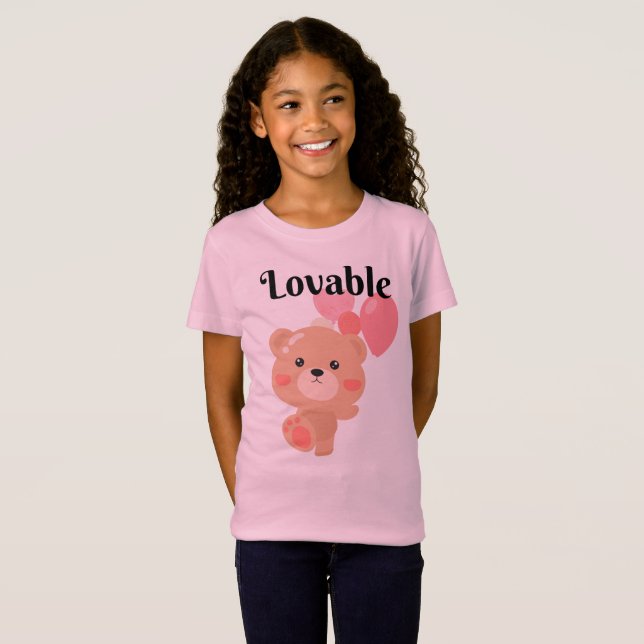 Lovable Girls' Fine Jersey T - Shirt (Vorne ganz)