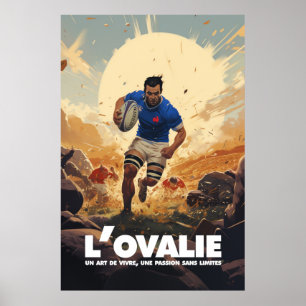 L'ovalie, Rugby, top 14, Xv Frankreich T-Shirt Poster