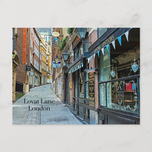 Lovat Lane, London, England Postkarte (Vorderseite)