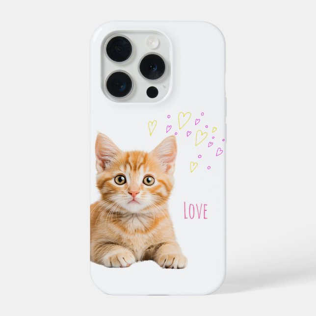 Loveかわいい猫ちゃん♡ iPhone 15 Pro Hülle (Rückseite)