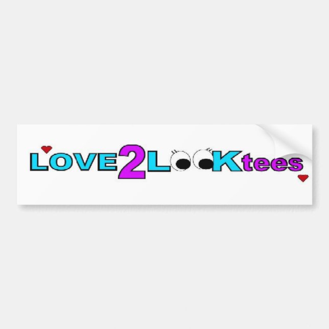 Love2Looktees Autoaufkleber (Vorne)