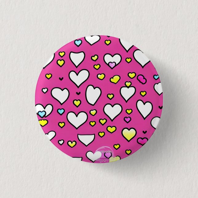 Love 3 Cm Round Badge (Devant)