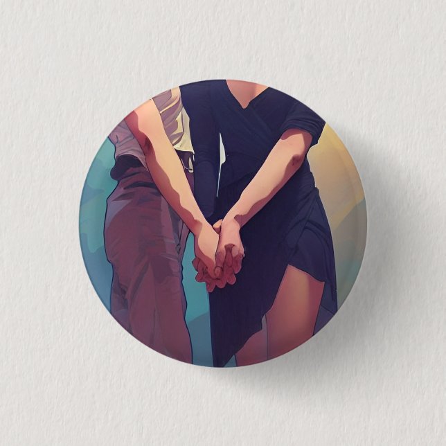 Love 3 Cm Round Badge (Devant)
