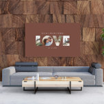 Love 4 Foto modern personalised gift canva Leinwanddruck<br><div class="desc">Love 4 Foto modern personalised anniversary,  wedding,  birthday or Christmas gift for the one you love.</div>