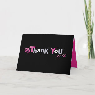 LOVE 7 KISSES Carte de remerciement Bat mitzvah