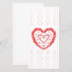 LOVE 8x4 Faltschachtel Karte