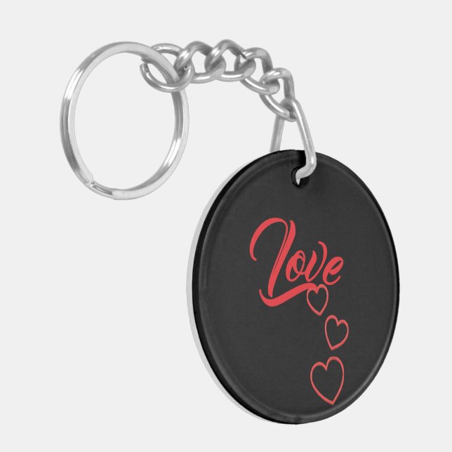 Love Acrylic Keychain Schlüsselanhänger (Vorderseite links)