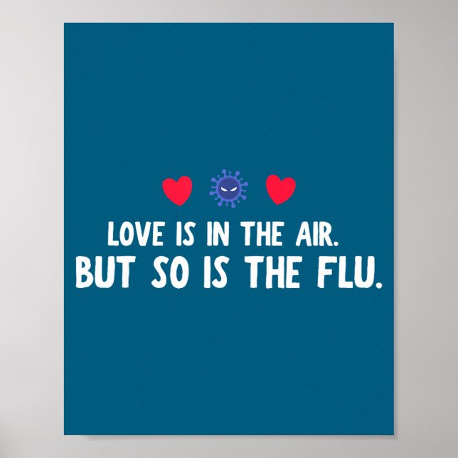 Love Air So Flu Valentine's Day Poster (Vorne)