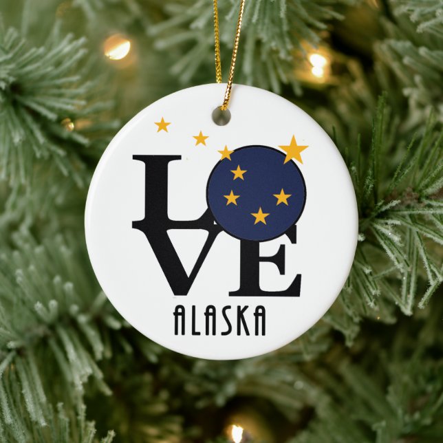 LOVE Alaska Ornament (Baum)