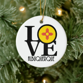 LOVE Albuquerque Keramik Ornament