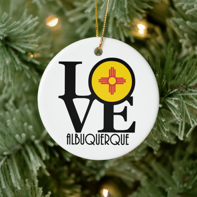LOVE Albuquerque Keramik Ornament (Baum)