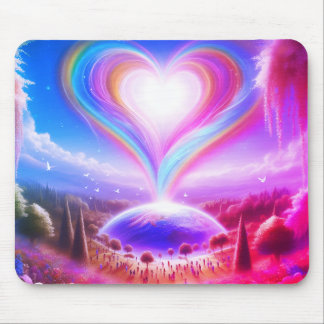 Love All Over the World on Colorful Desktop/Laptop Mousepad
