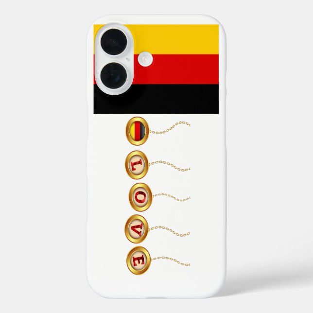 Love Allemagne Coque iphone Apple (Verso)