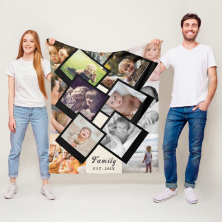 Love Always – 13-Photo Family Memory Blanket Fleecedecke
