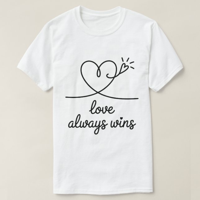 Love always wins love tee (Design vorne)