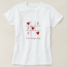 Love Always wins Quote l Red Heart Playful 