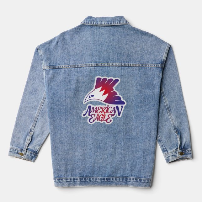 LOVE AMERICAN EAGLE BY MASANSER JEANSJACKE (Rückseite)